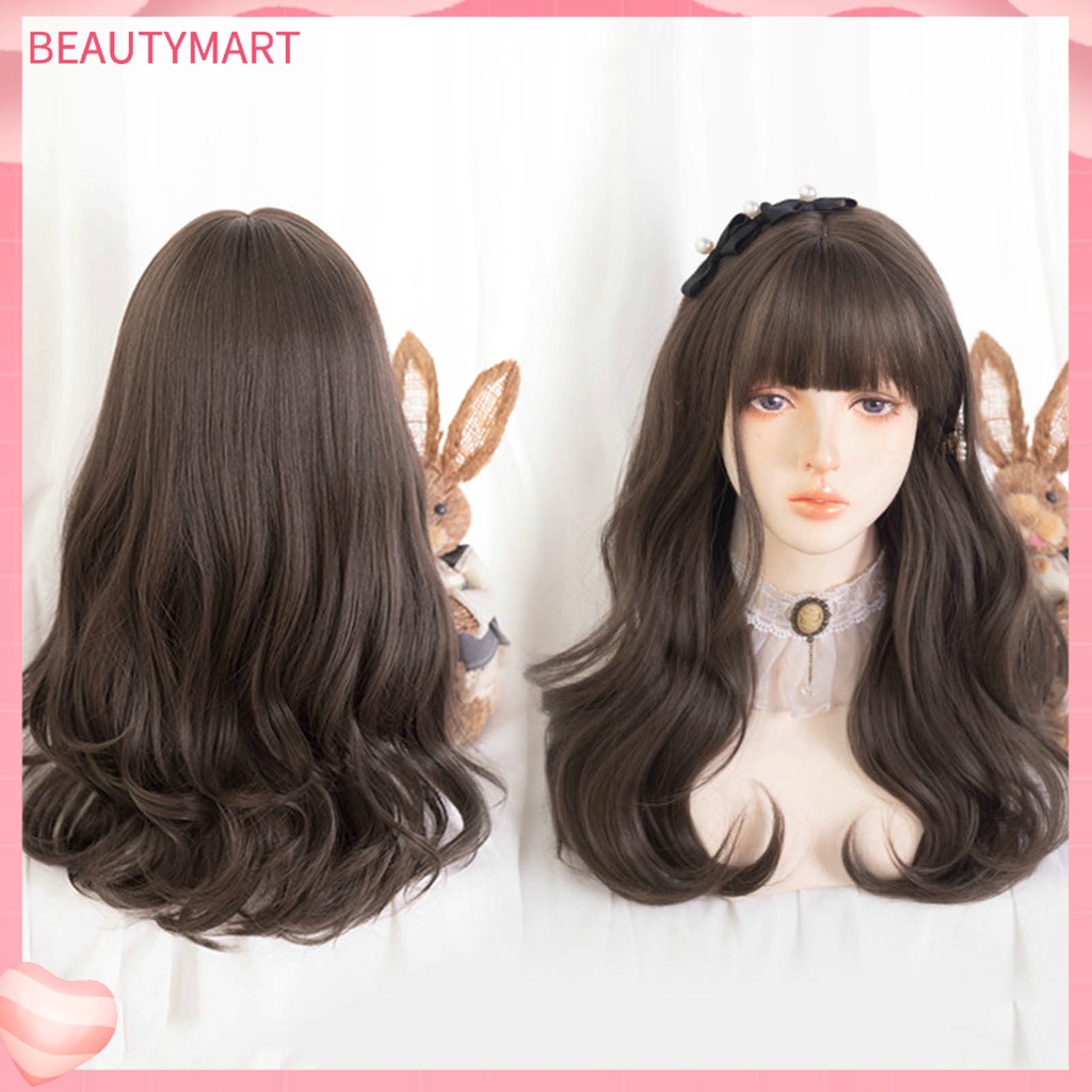 1 Bộ Tóc Giả Dài Xoăn Mượt Mà Không Vón Cục Che Phủ Toàn Diện Dành Cho Nữ