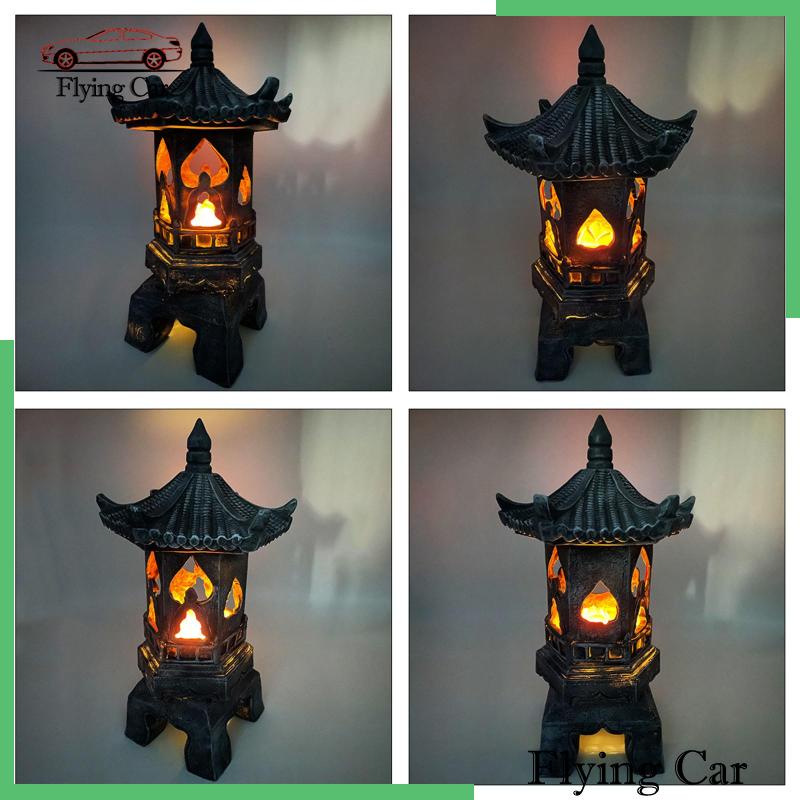 [Lzdjfmy2] Đèn Lồng Năng Lượng Mặt Trời Bằng Polyresin Cho Lối Đi Nông Trại