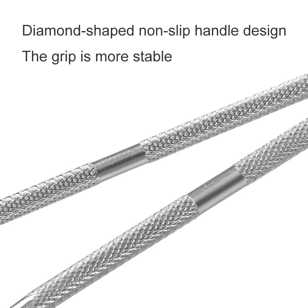 LOMBARD Dụng Cụ Đẩy Biểu Bì Da Chết Làm Sạch Móng Hai Đầu Kích Thước Nhỏ Gọn Dành Cho Bạn Nữ