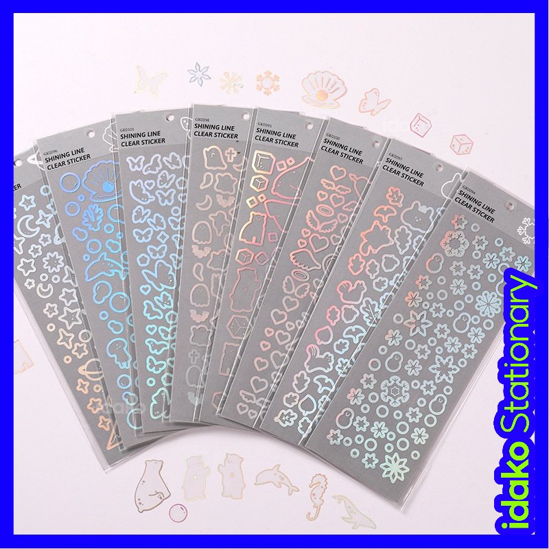 Miếng Dán Trang Trí Hình Ngôi Sao / Mặt Trăng / Bướm GK0094