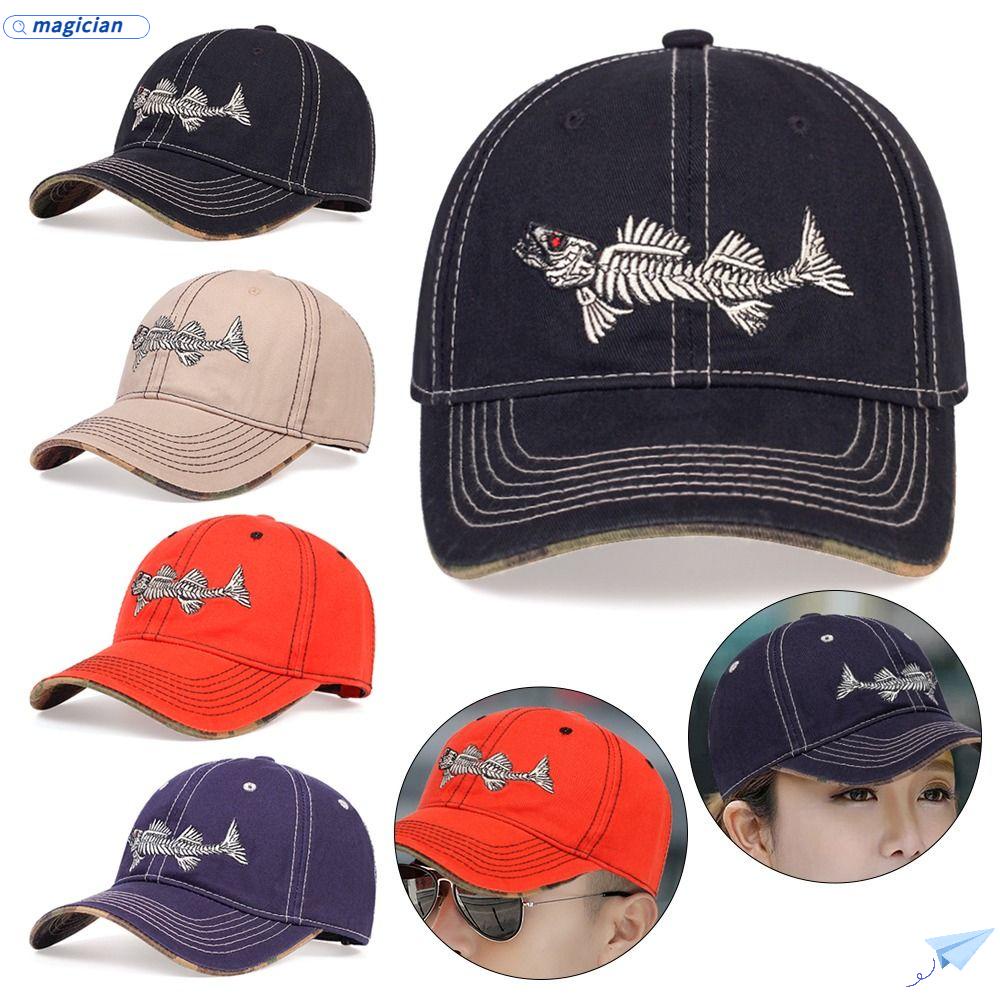 MAG Mũ Lưỡi Trai Unisex Thêu Chữ Phong Cách Retro