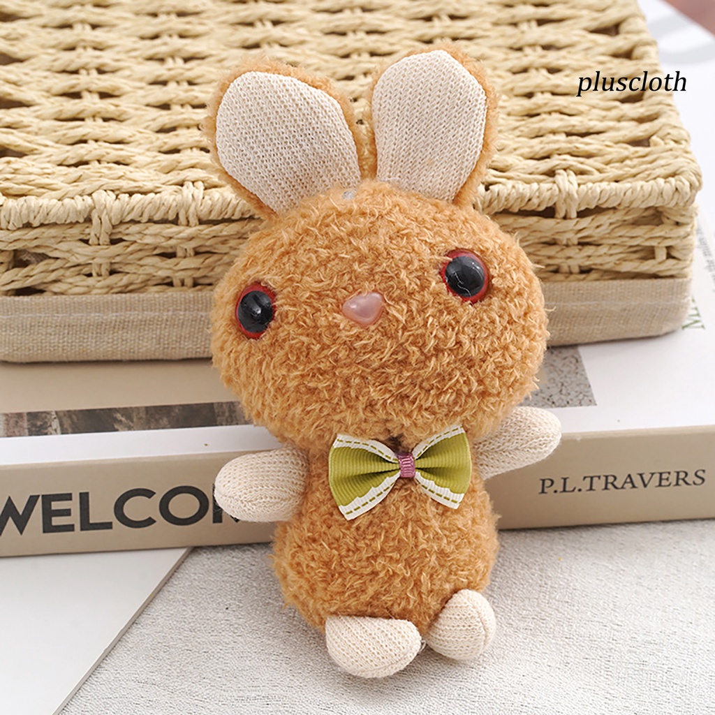 Móc Khóa Thỏ Nhồi Bông Đáng Yêu Cho Bé Gái