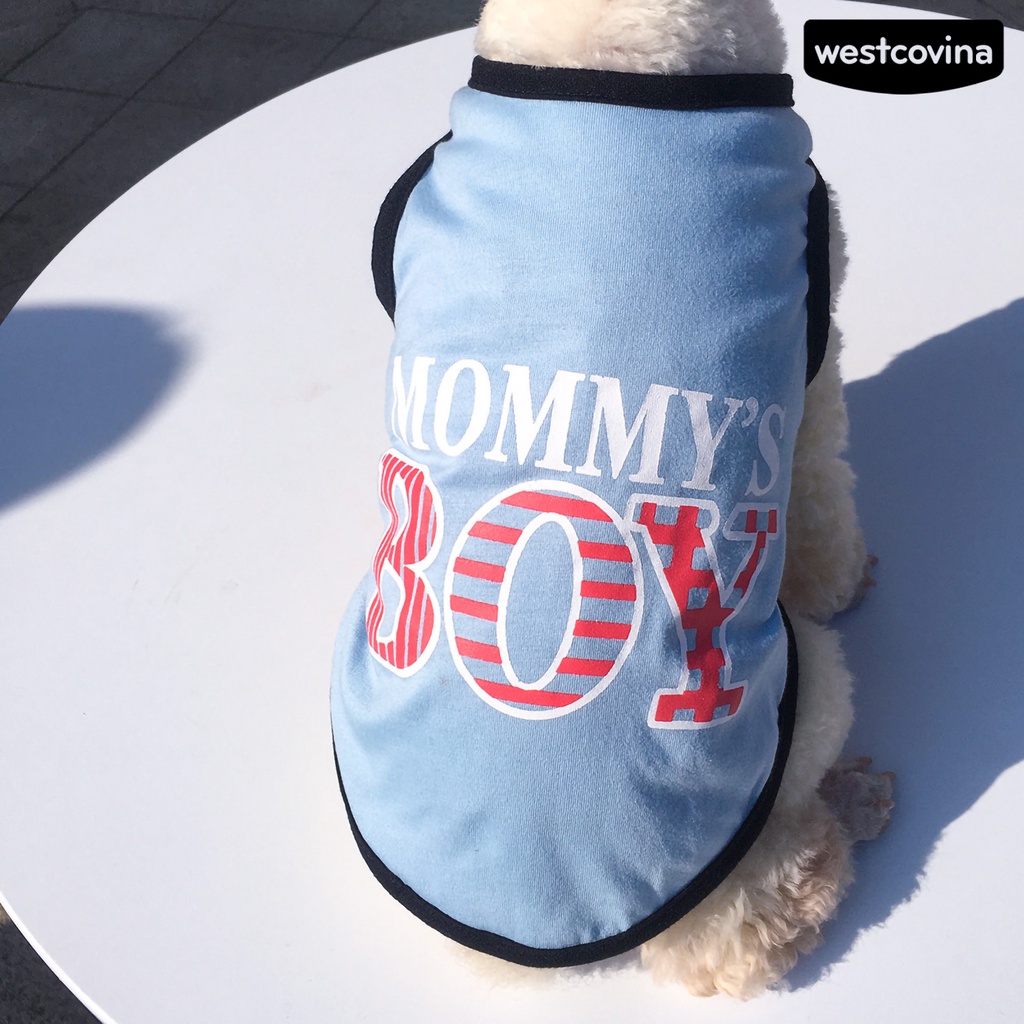 [COD]♞Áo Thun In Chữ Thoáng Khí Thời Trang Mùa Hè Dành Cho Cún Cưng