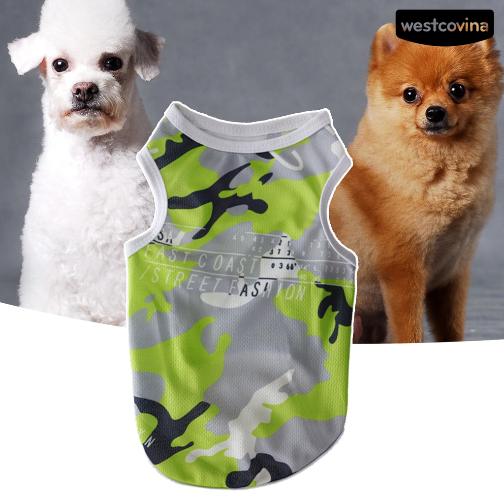 [COD]♞Áo Thun Không Tay HọA TiếT RằN Ri Cho Thú Cưng