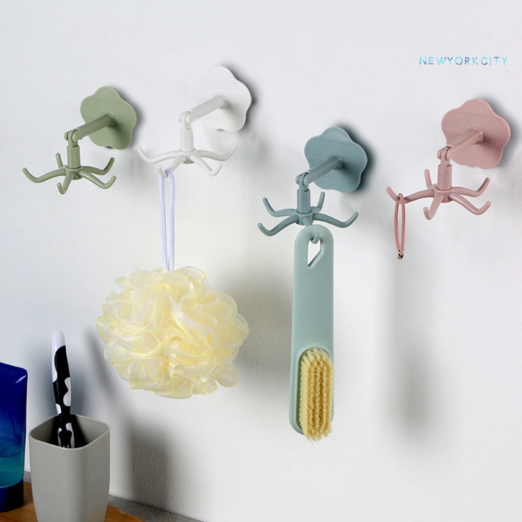 1 Móc Treo Đồ Dùng Nhà Bếp Xoay 360 Độ Bằng ABS Chống Trượt Tiện Dụng