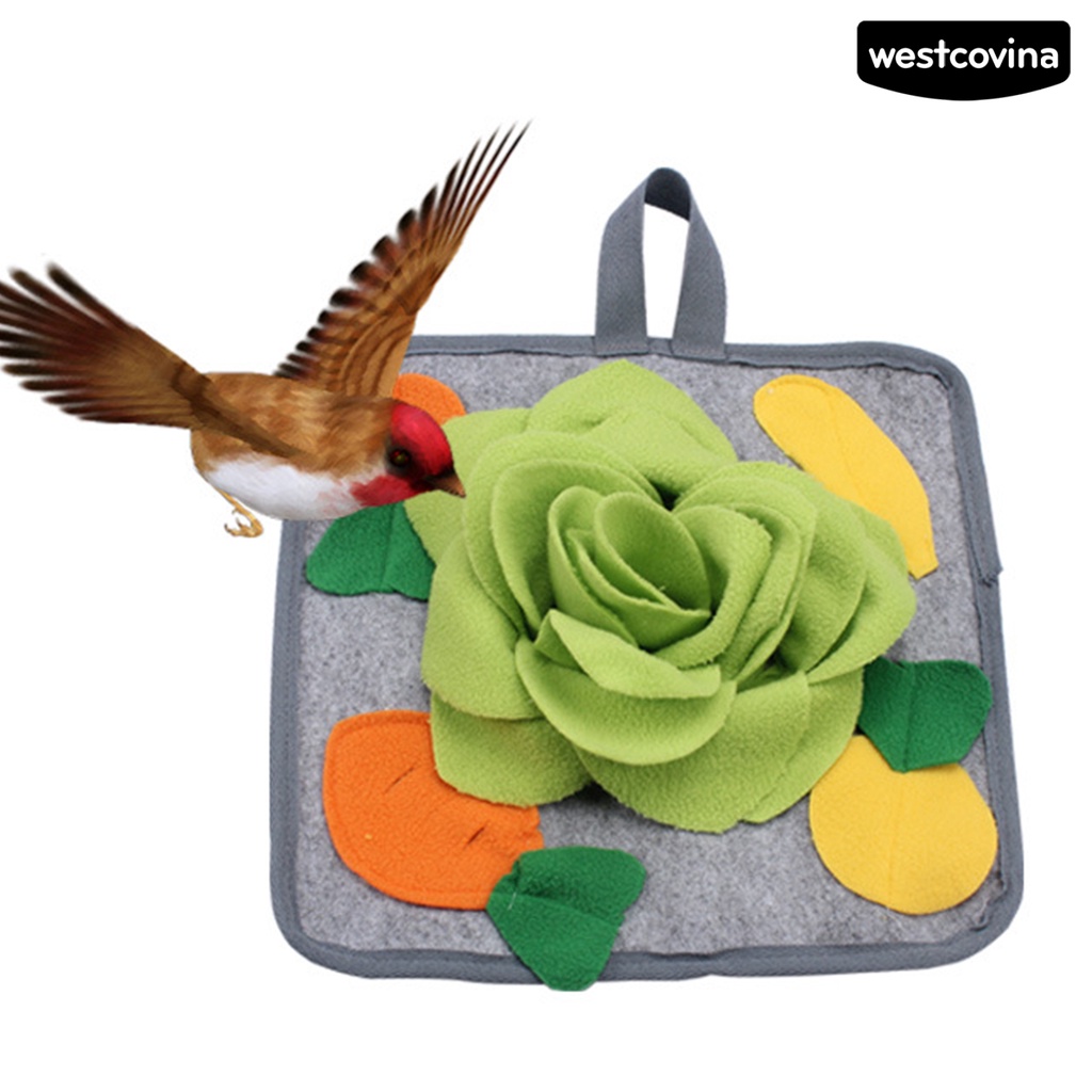 [COD]♞Đệm Ngồi Mềm Mại In Họa Tiết Hoa / Thỏ Dễ Thương Dành Cho Huấn Luyện Thú Cưng