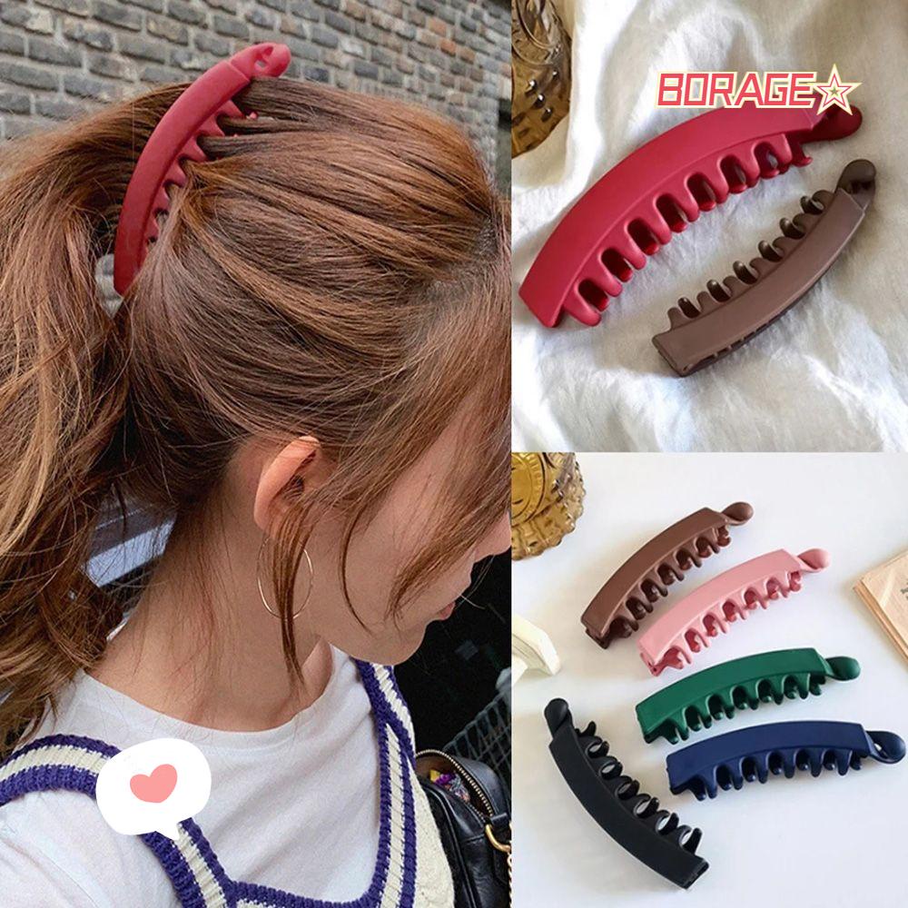 BORAG Kẹp Tóc Đuôi Ngựa Màu Sắc Thanh Lịch