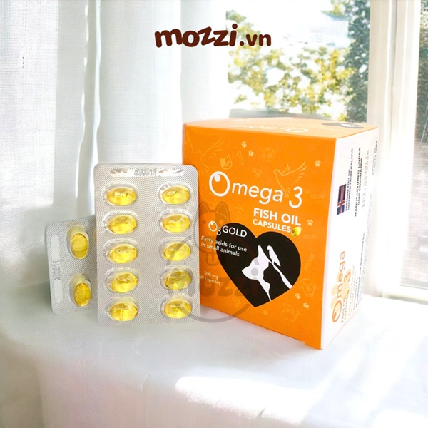 [Vỉ 10 viên] Omega3 Fish Oil Viên dầu cá dưỡng lông cho chó mèo