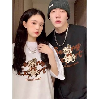 NRVP Áo Thun 100% Cotton Tay Ngắn In Họa Tiết Hoạt Hình Phong Cách Hàn Quốc Dành Cho Nữ