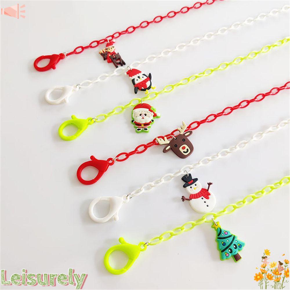 LEILY Dây Đeo Mắt Kính Bằng Acrylic Họa Tiết Hoạt Hình Nhiều Màu Sắc