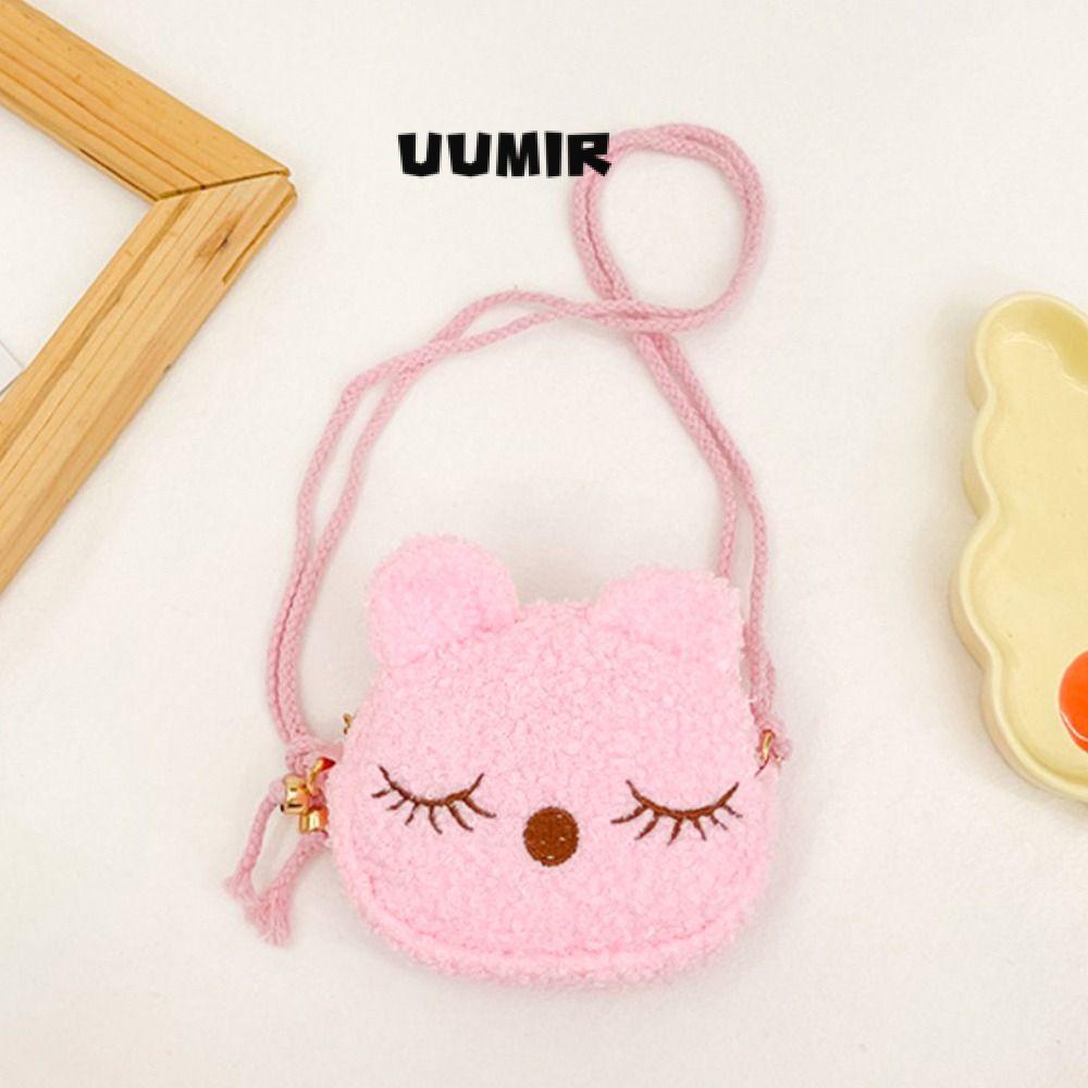 UUMIR Túi Xách Đeo Vai Hình Mèo Bông Mềm Mại Đáng Yêu Dành Cho Trẻ