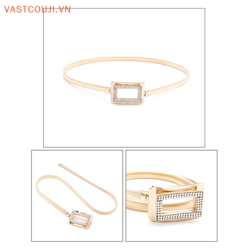 Thắt Lưng Dây Xích Tròn Bằng Kim Loại Màu Vàng Kim Trang Trí Đầm / Đầm Cho Nữ