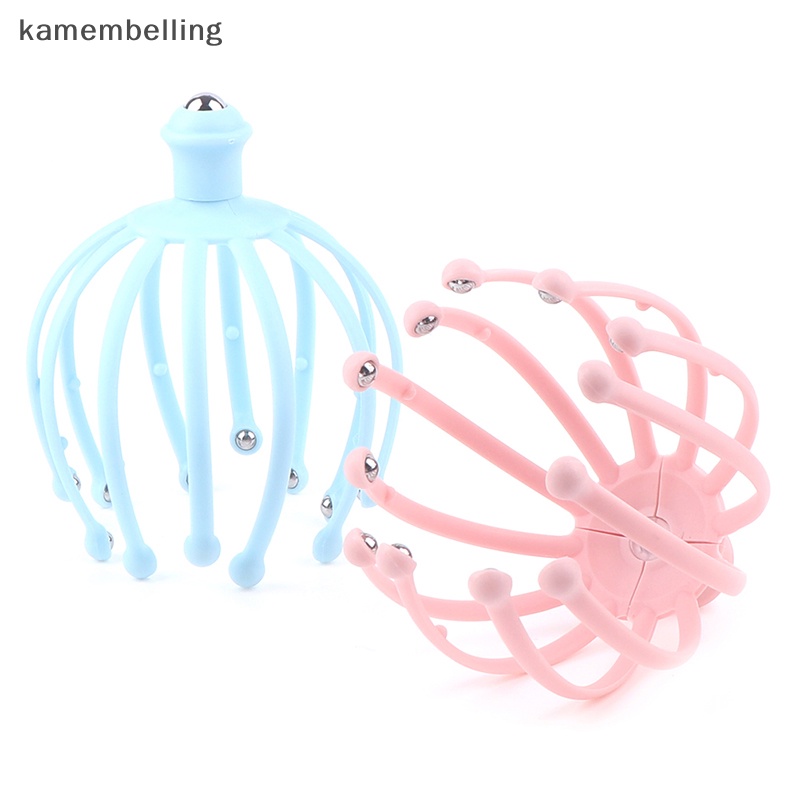 1 Dụng Cụ Mát Xa Da Đầu Hình Bạch Tuộc Bằng Hợp Kim Giúp Thư Giãn Chăm Sóc Sức Khỏe