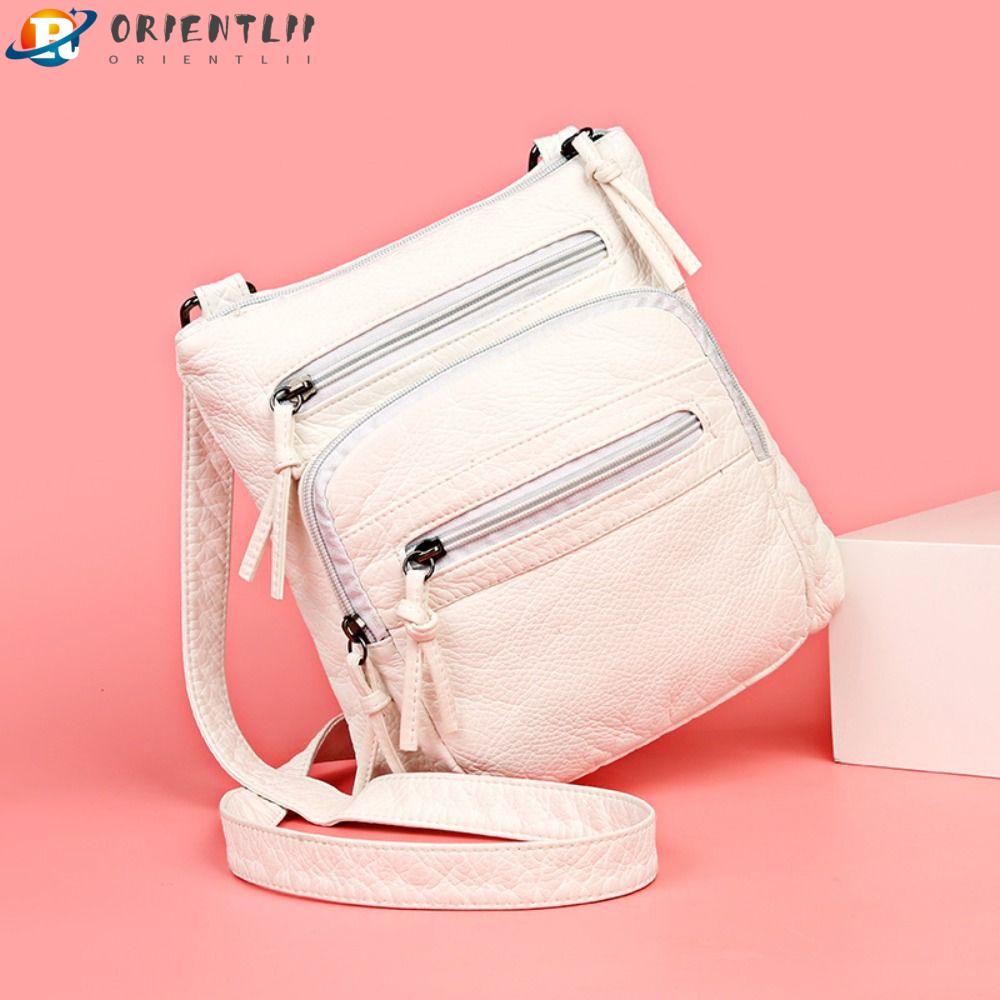 ORIENTLII Túi Xách Da Mềm Siêu Nhẹ Nhiều Ngăn Tiện Dụng