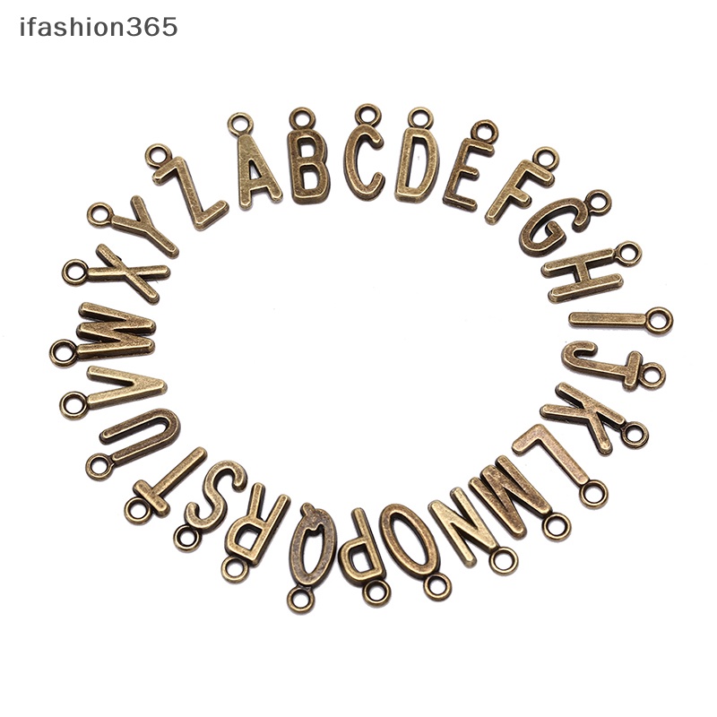 Set 26 Chữ Cái Từ A-Z Màu Vàng / Bạc Dùng Để Làm Trang Sức DIY