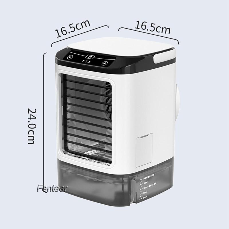 Quạt Làm Mát Mini 2 Chế Độ Phun Sương Không Có Hộp Đá