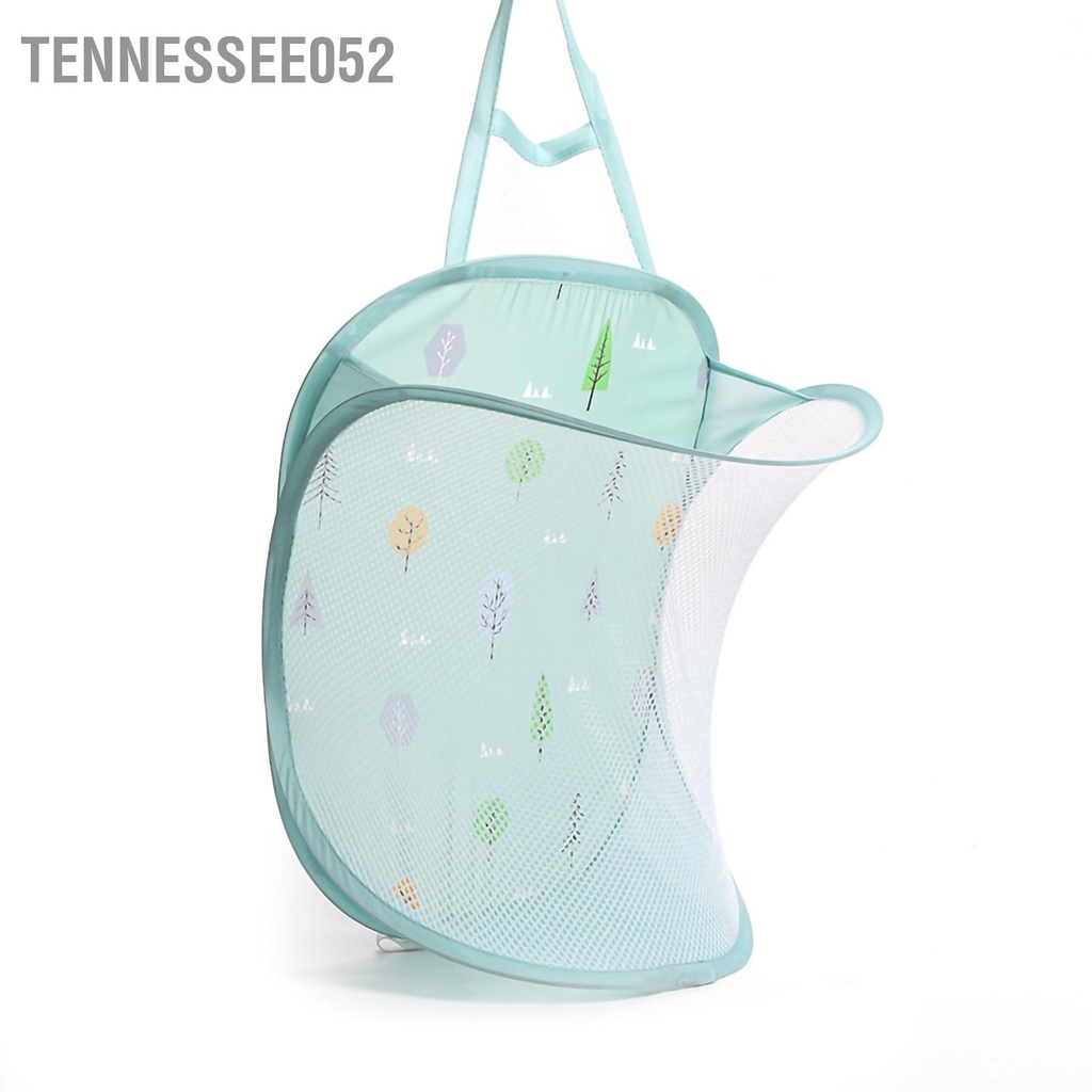 Tennessee052 Túi Giặt Có Thể Gập Lại Cản Lớn Giỏ Đựng Đồ Lưới Treo Tường Cho Phòng Tắm Móc