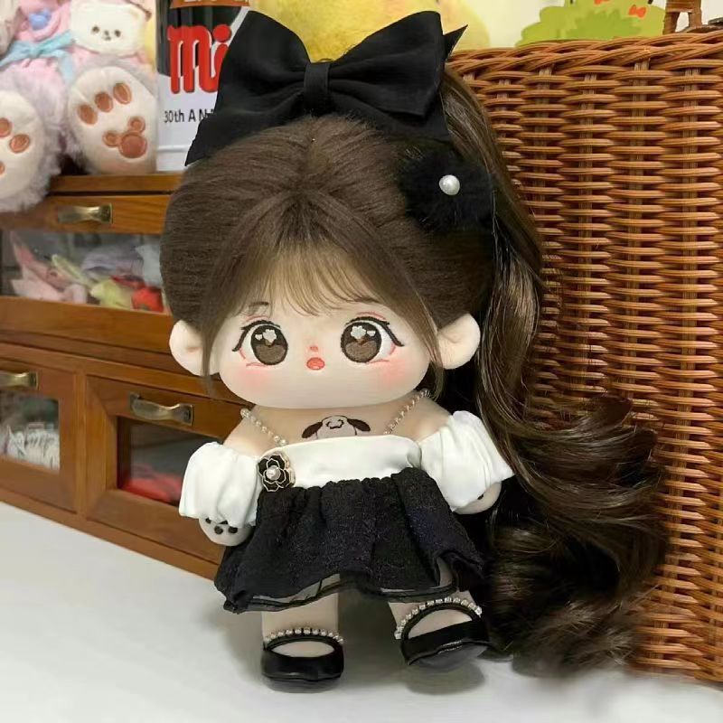 Búp Bê Nhồi Bông Cotton 20cm Đáng Yêu Cho Bé Gái