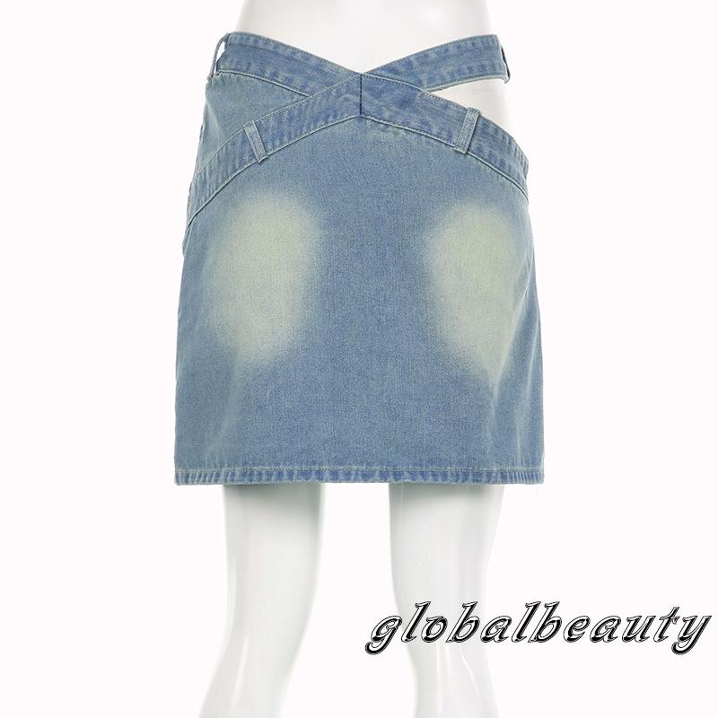 Chân Váy Jeans Ngắn Màu Sắc Thời Trang Cho Nữ