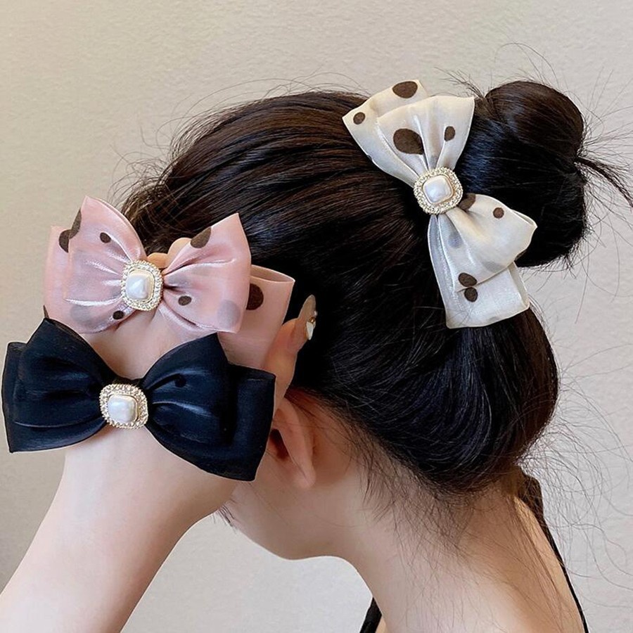 Dây Buộc Tóc Đuôi Ngựa Bằng Da Co Giãn Thời Trang 2023