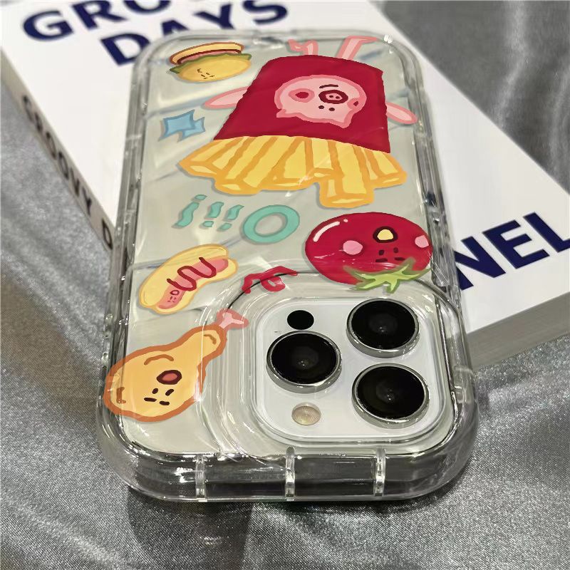 Ốp Điện Thoại Mềm Trong Suốt Họa Tiết Chú Heo Dễ Thương Cho Apple Iphone 11 7 14Promaxsins8Plus1312 xr Q5S1