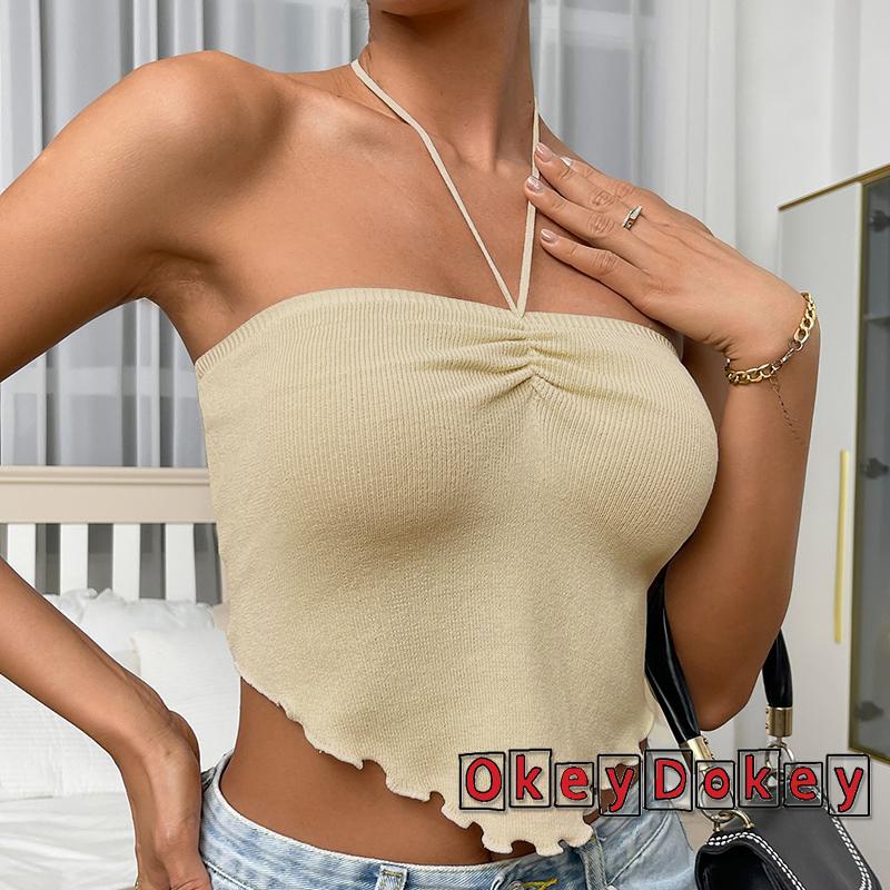 Áo Ống Hở Lưng Vạt Lệch Thời Trang Mùa Hè Cho Nữ