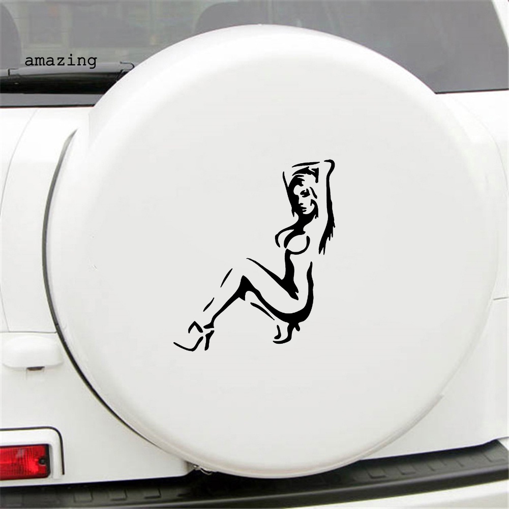Đề Can Tự Dính Họa Tiết Cô Gái Gợi Cảm Thời Trang Trang Trí Cửa Sổ Xe Hơi