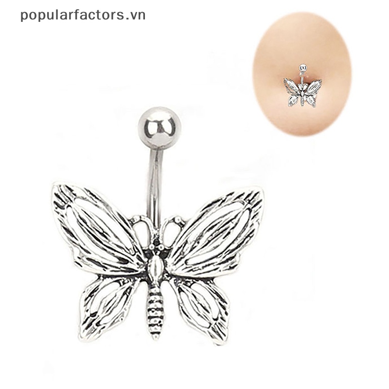 Khuyên Rốn Hình Bướm Bằng Hợp Kim Màu Sắc Quyến Rũ Cho Nữ