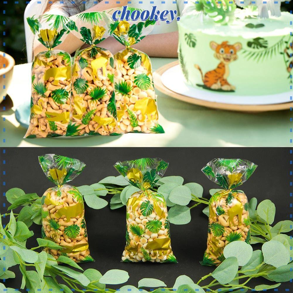 CHOOKEY Set 50 / 100 Túi Đựng Kẹo Hình Động Vật Có Cà Vạt Sáng Tạo