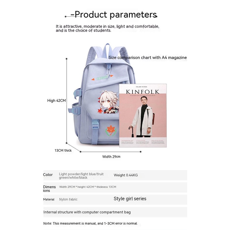 Truyện tranh Genshin Impact cặp Nahida xung quanh cặp sách trò chơi một cái gì đó lớn học sinh lớp 3 đến 6 nam và nữ ChuGaoZhong thì đau