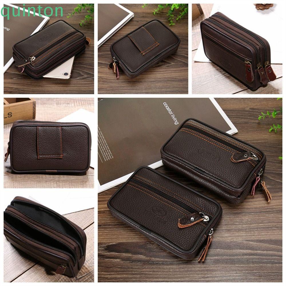 Túi Da PU Đeo Hông Đựng Điện Thoại 6inch 6.5inch Phong Cách Doanh Nhân Thời Trang Cho Nam