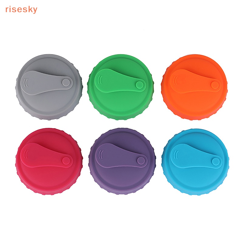 1 Nắp Đậy Lon Nước Ngọt / Lon Soda Bằng Thiếc Silicone Nhiều Màu Sắc Chống Rò Rỉ