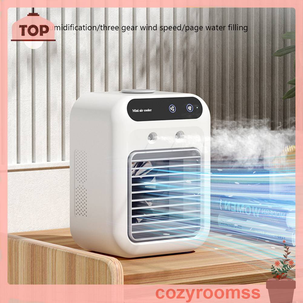 Quạt Làm Mát Để Bàn 2 Tốc Độ Tùy Chỉnh Nhỏ Gọn Tiện Dụng Cho Gia Đình