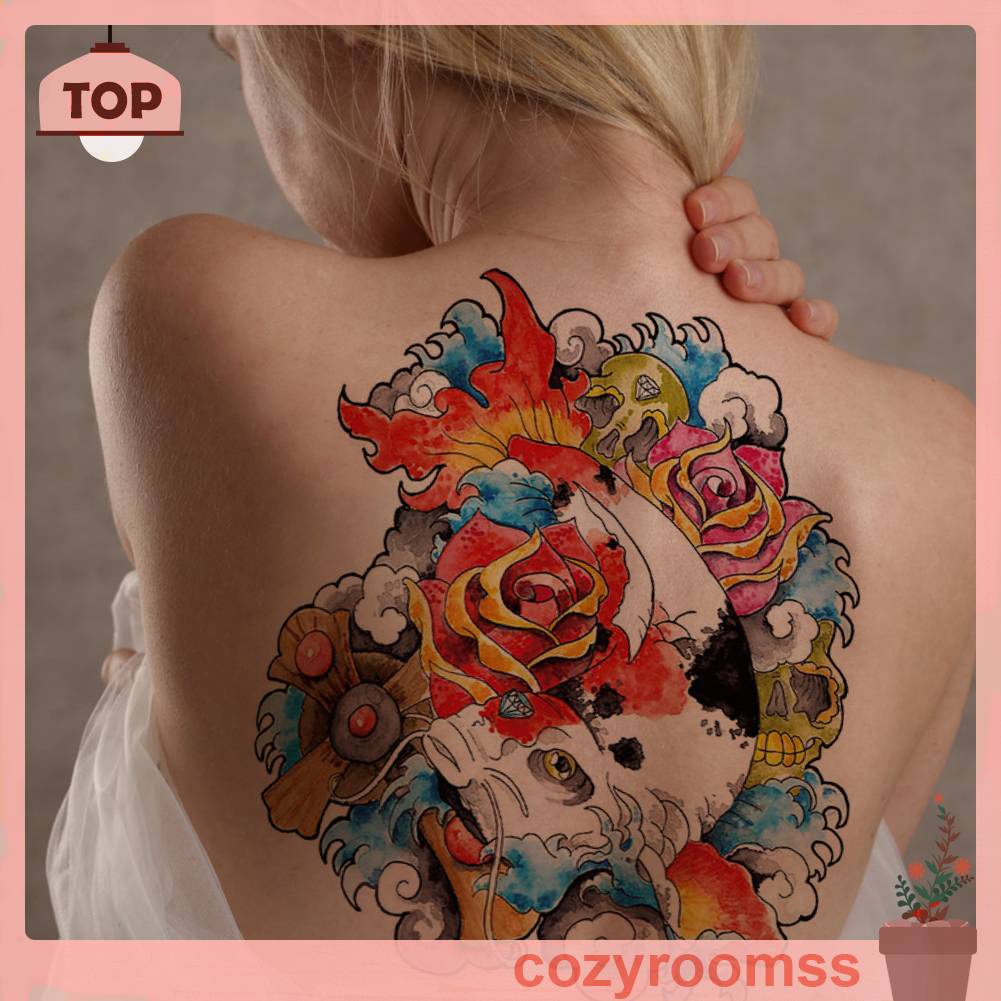 Hình Xăm Dán Tạm Thời Chống Thấm Nước Họa Tiết Động Vật Độc Đáo