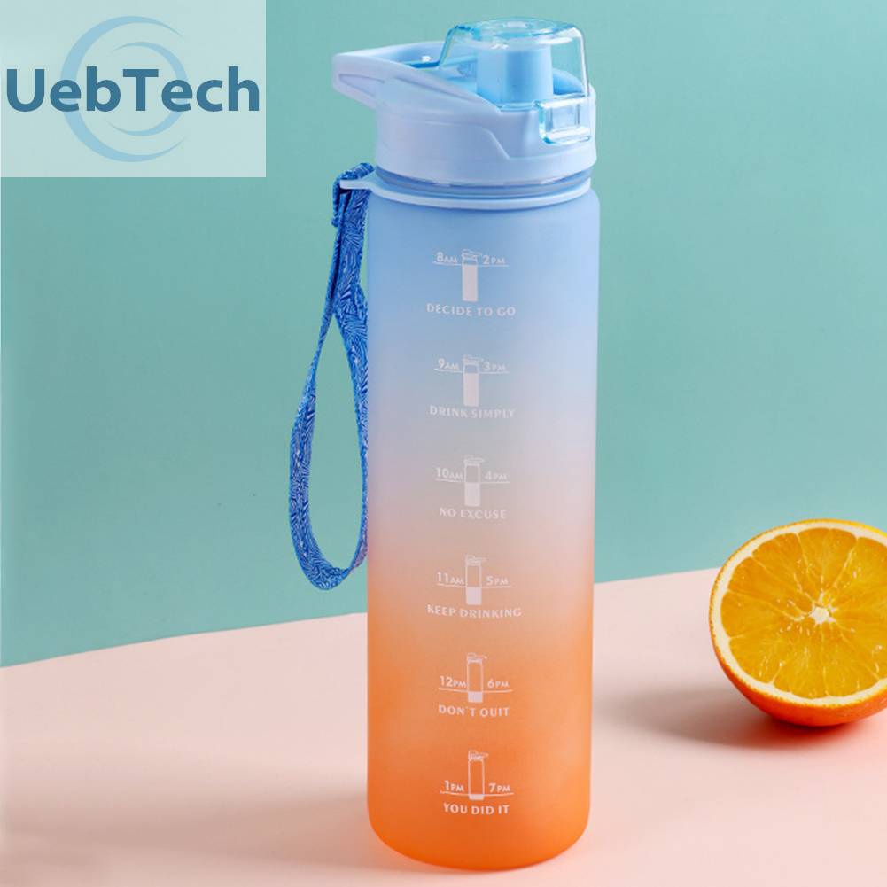 Bình Nước Thể Thao 1000ml Có Chỗ Để Bút Đánh Dấu Thời Gian Tiện Dụng