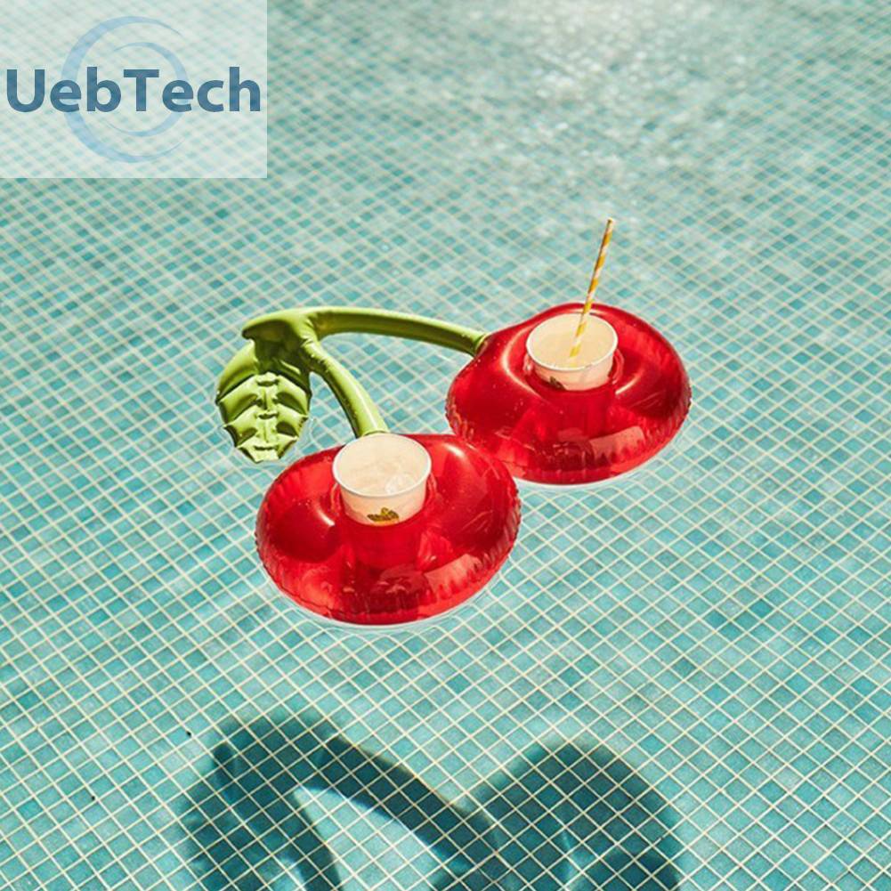 Giá Đỡ Cốc Uống Cocktail Hình Quả Cherry Nổi Trên Mặt Nước Bể bơi