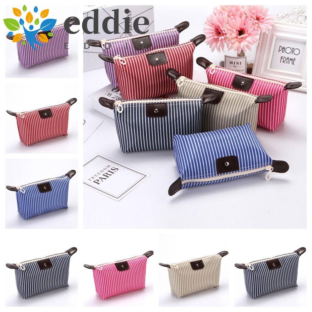 Túi Đựng Mỹ Phẩm 26 Eddie Sức Chứa Lớn Bằng Vải Oxford Chống Nước Họa Tiết Kẻ Sọc Dành Cho Nữ