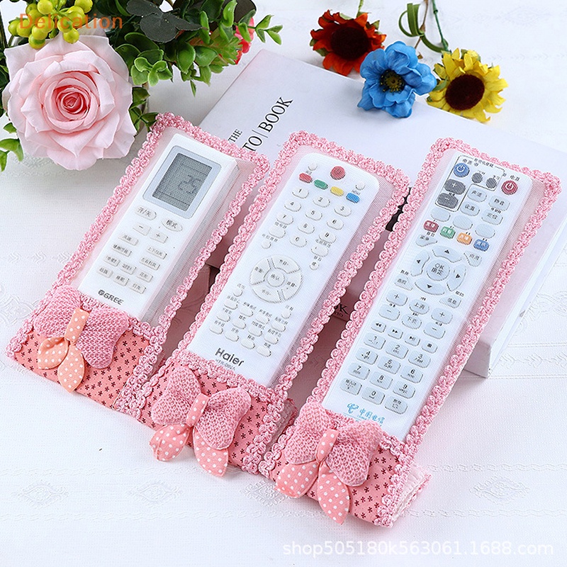 Vỏ Bọc Điều Khiển TV Từ Xa Chống Sốc Chống Bụi Đính Nơ