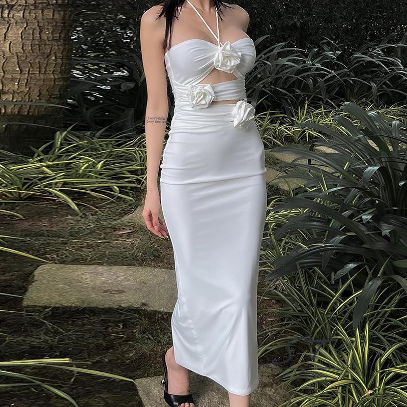 Đầm Hai Dây Ôm Dáng Màu Sắc Trơn Thời Trang Mùa Hè Cho Nữ CY03