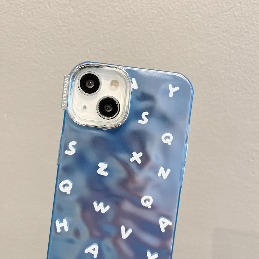 Ốp Điện Thoại Tpu Mềm Trong Suốt Chống Sốc Màu Xanh Dương Cho iPhone 14 13 12 11 Pro Max