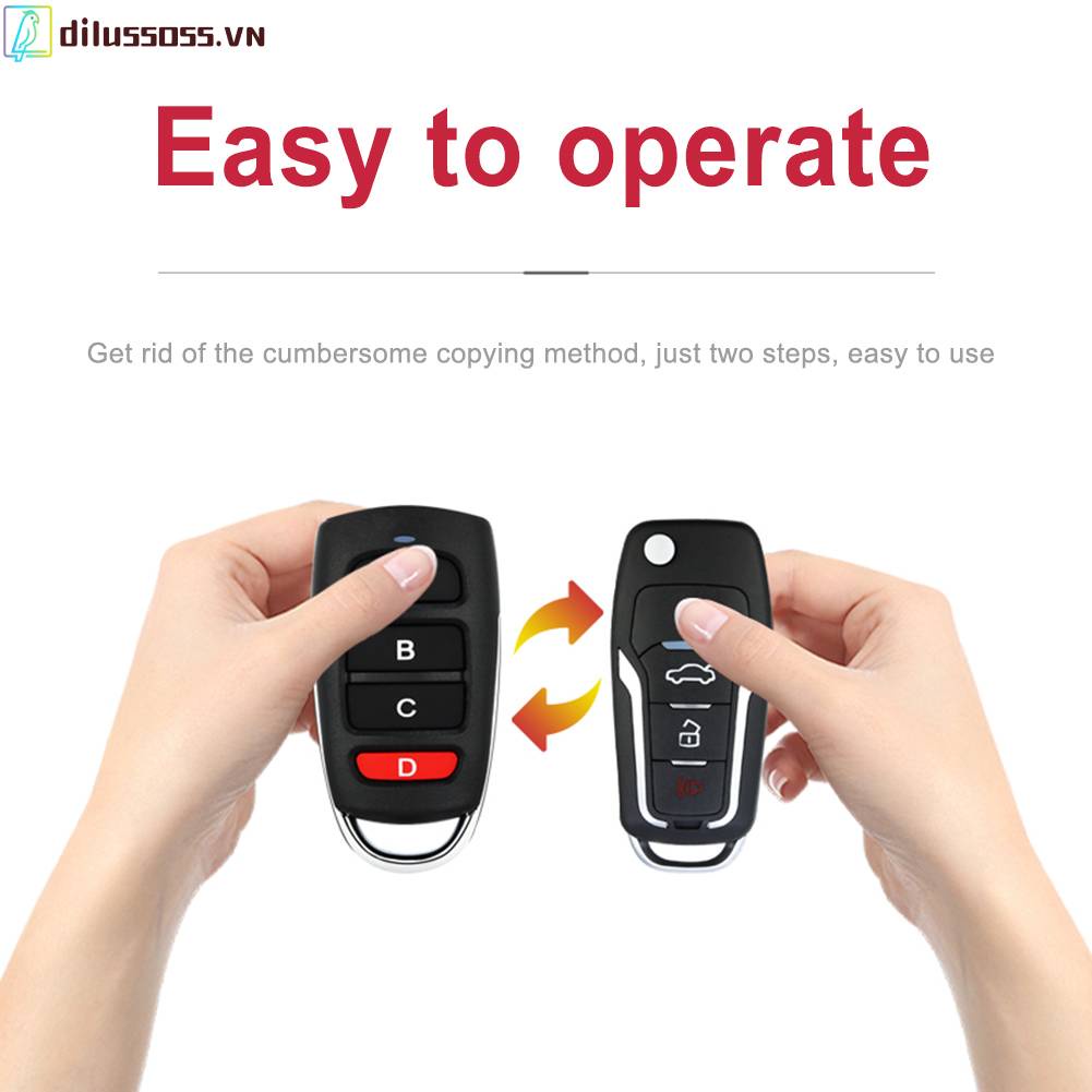 Chìa Khóa Điều Khiển Từ Xa 4 Nút Cho Cửa Thu Gọn