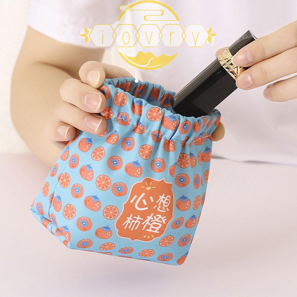 IVORY Ví Đựng Tiền Mini Họa Tiết Trái Dâu Dễ Thương Cho Nữ