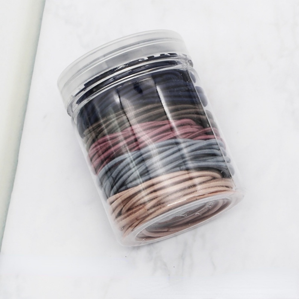 Set 1000 Dây Buộc Tóc Co Giãn Màu Sắc Ngọt Ngào Đơn Giản DULA777