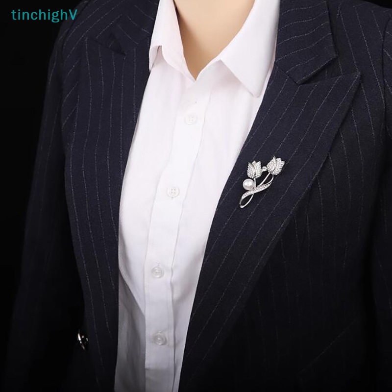 Ghim Cài Áo Hình Hoa Hồng Đính Đá Zircon Thanh Lịch Thời Trang Cho Nữ