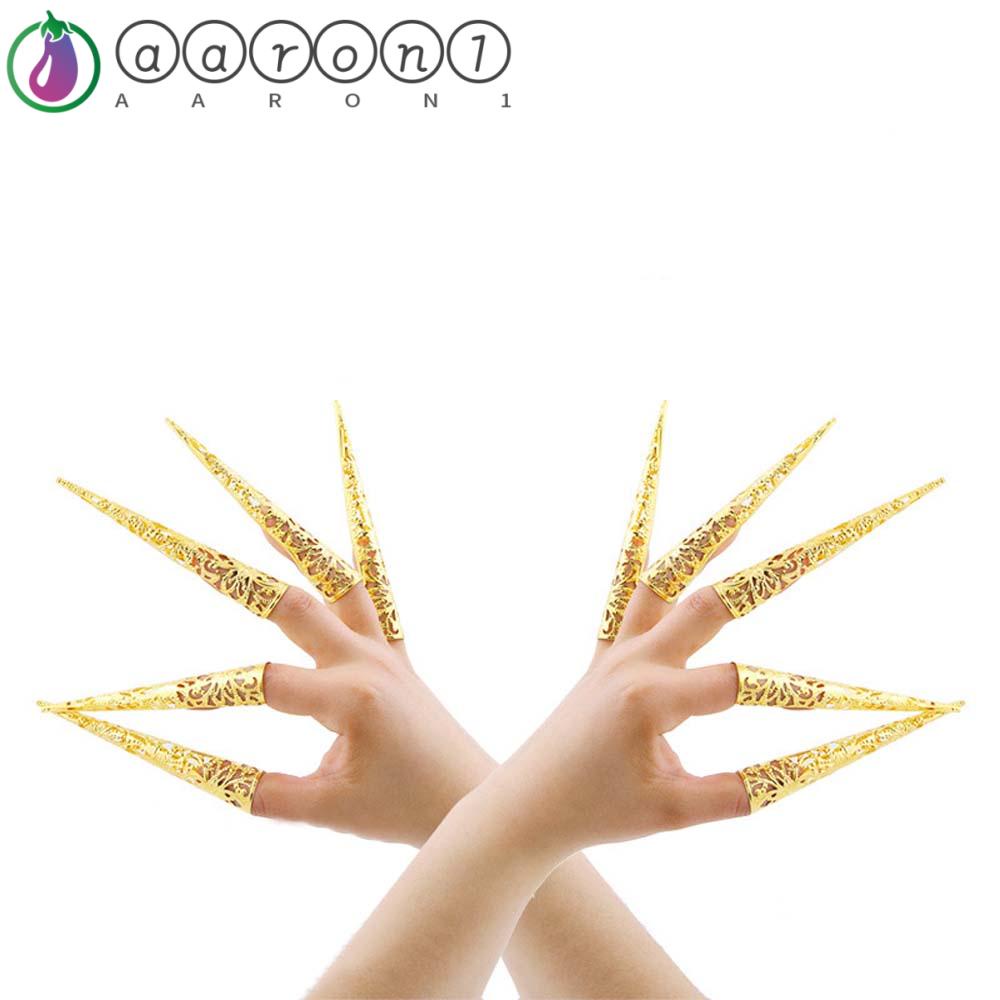 AARON1 Bộ Nhẫn Đeo Ngón Tay Hóa Trang Phong Cách Trung Hoa Cổ Điển Thời Trang Sự Bảo Vệ