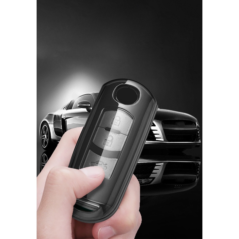 Ốp Chìa Khóa Xe Hơi Bằng TPU Dành Cho Mazda 2 3 6 Atenza Axela Demio CX-5 CX5 CX-3 CX7 CX-9 CX30 2016 2017 2018 2019 2 3 4 Nút