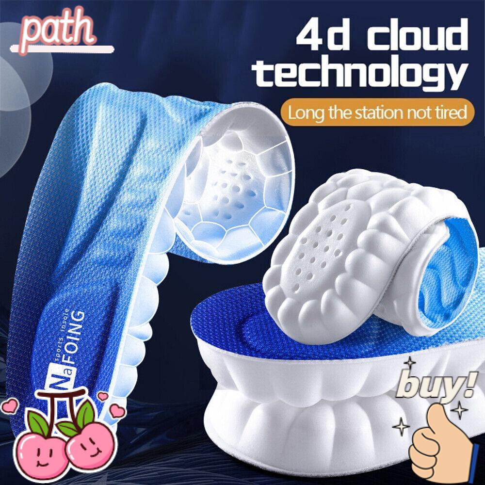 PATH Đế Lót Giày 4D Bằng PU Mềm Mại Thoáng Khí Cho Hoạt Động Thể Thao Leo Núi