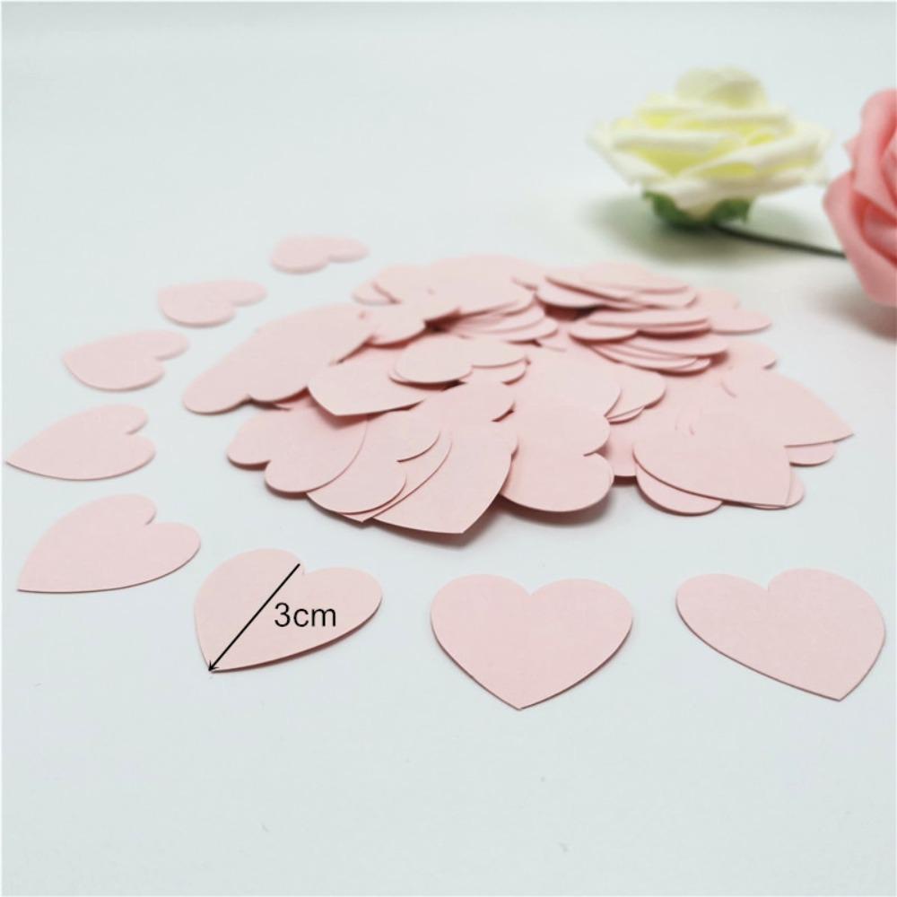 JANE Bộ 200 Miếng Giấy Hoa Giấy Mạ Vàng Hồng Hình Trái Tim Dùng Trang Trí Tiệc Cưới