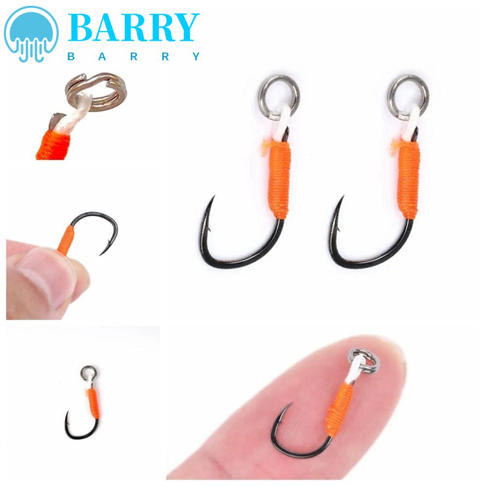 BARRY Set 10 Lưỡi Câu Cá Bằng Thép Carbon Chất Lượng Cao