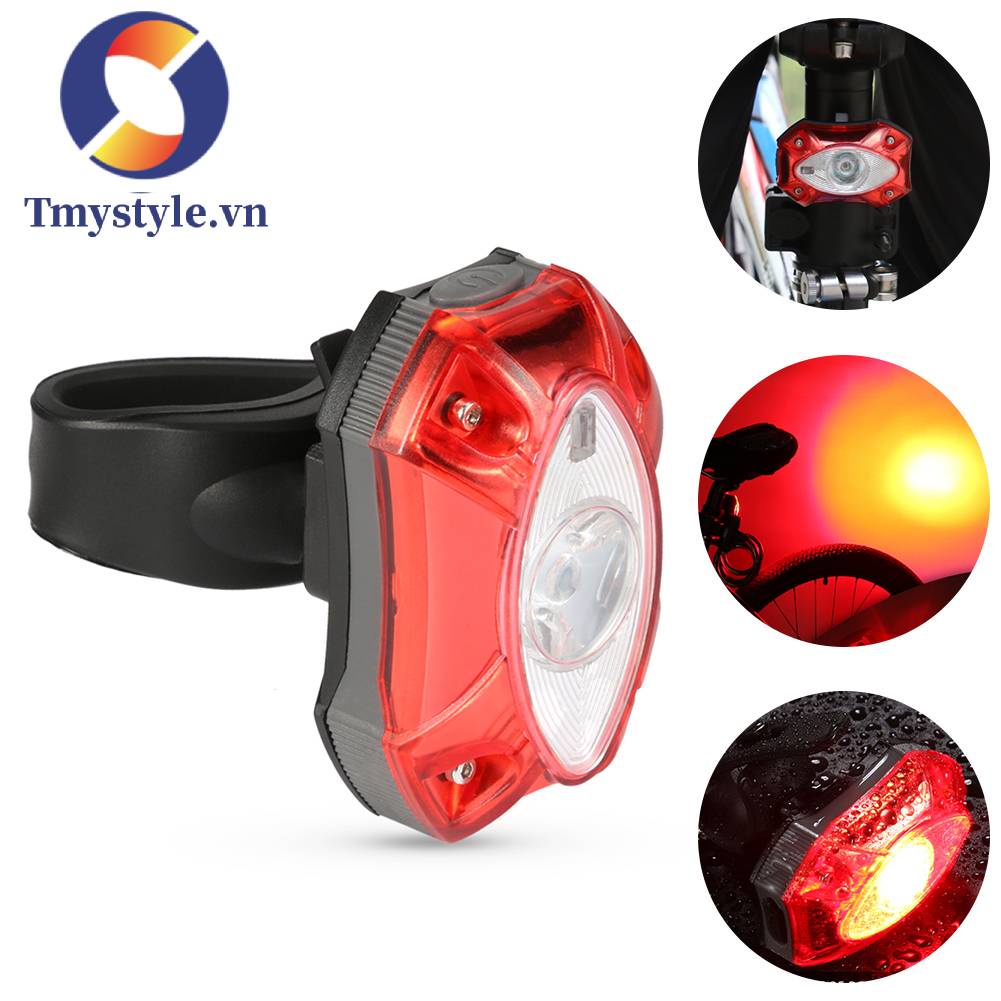 Đèn Hậu Cảnh Báo Chống Nước Cho Xe Đạp 100LM Sạc USB
